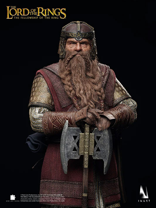 The Lord of the Rings: The Fellowship of the Ring InArt Gimli 1/6 Scale Action Figure Gallery Image 7