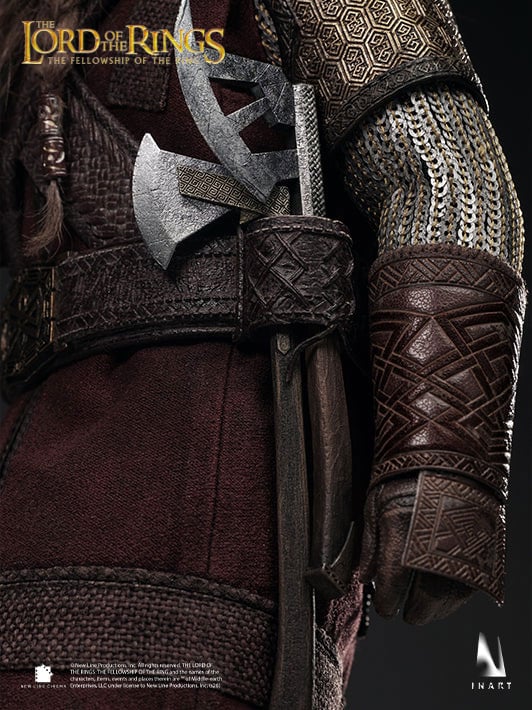 The Lord of the Rings: The Fellowship of the Ring InArt Gimli 1/6 Scale Action Figure Gallery Image 13