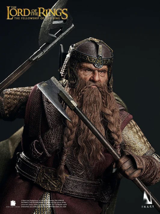 The Lord of the Rings: The Fellowship of the Ring InArt Gimli 1/6 Scale Action Figure Gallery Image 6