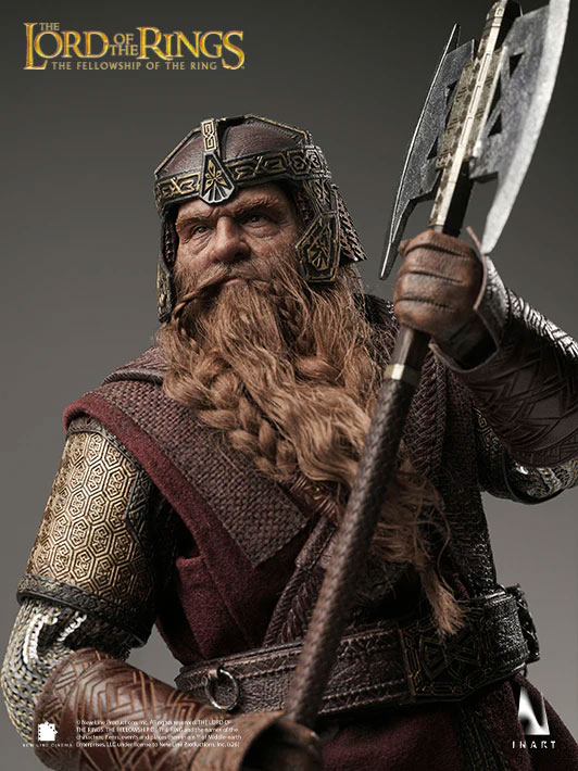 The Lord of the Rings: The Fellowship of the Ring InArt Gimli 1/6 Scale Action Figure Gallery Image 15