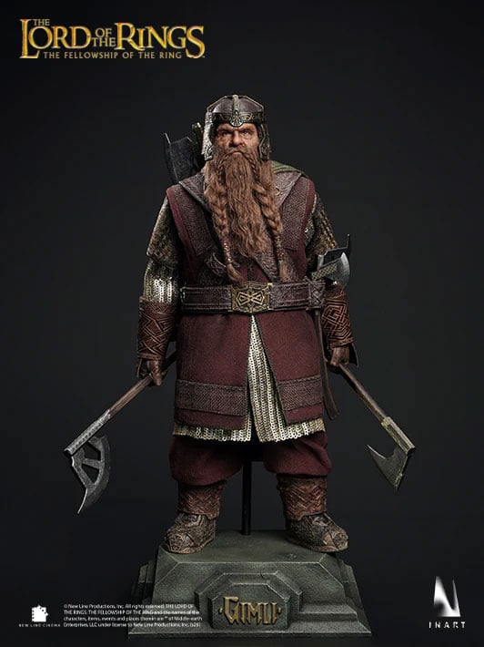 The Lord of the Rings: The Fellowship of the Ring InArt Gimli 1/6 Scale Action Figure Gallery Image 3