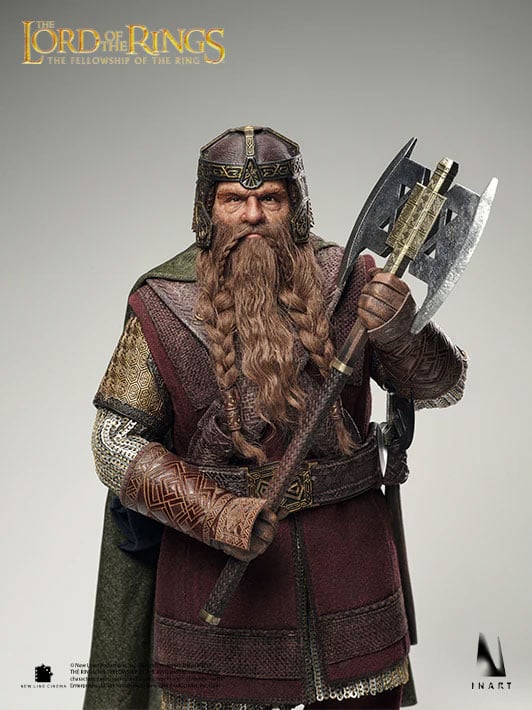 The Lord of the Rings: The Fellowship of the Ring InArt Gimli 1/6 Scale Action Figure Gallery Image 17
