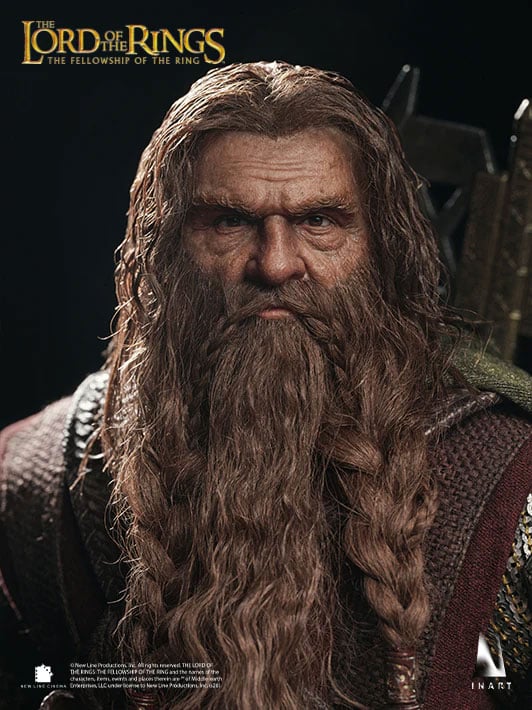 The Lord of the Rings: The Fellowship of the Ring InArt Gimli 1/6 Scale Action Figure Gallery Image 10