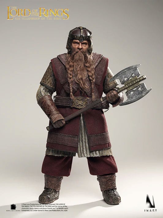 The Lord of the Rings: The Fellowship of the Ring InArt Gimli 1/6 Scale Action Figure Gallery Image 16