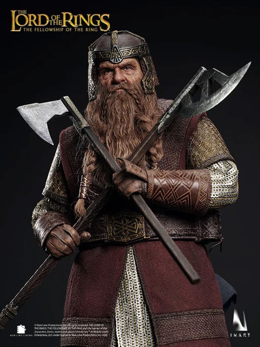 The Lord of the Rings: The Fellowship of the Ring InArt Gimli 1/6 Scale Action Figure Gallery Image 5