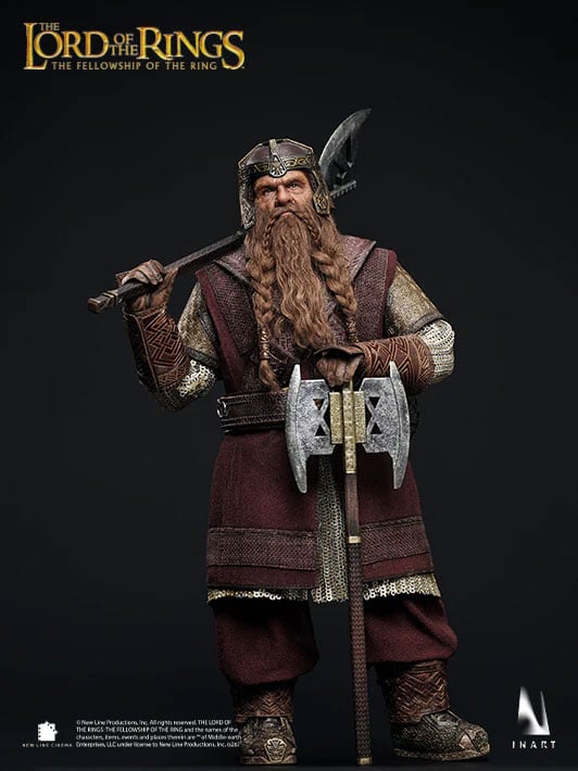 The Lord of the Rings: The Fellowship of the Ring InArt Gimli 1/6 Scale Action Figure Gallery Image 4