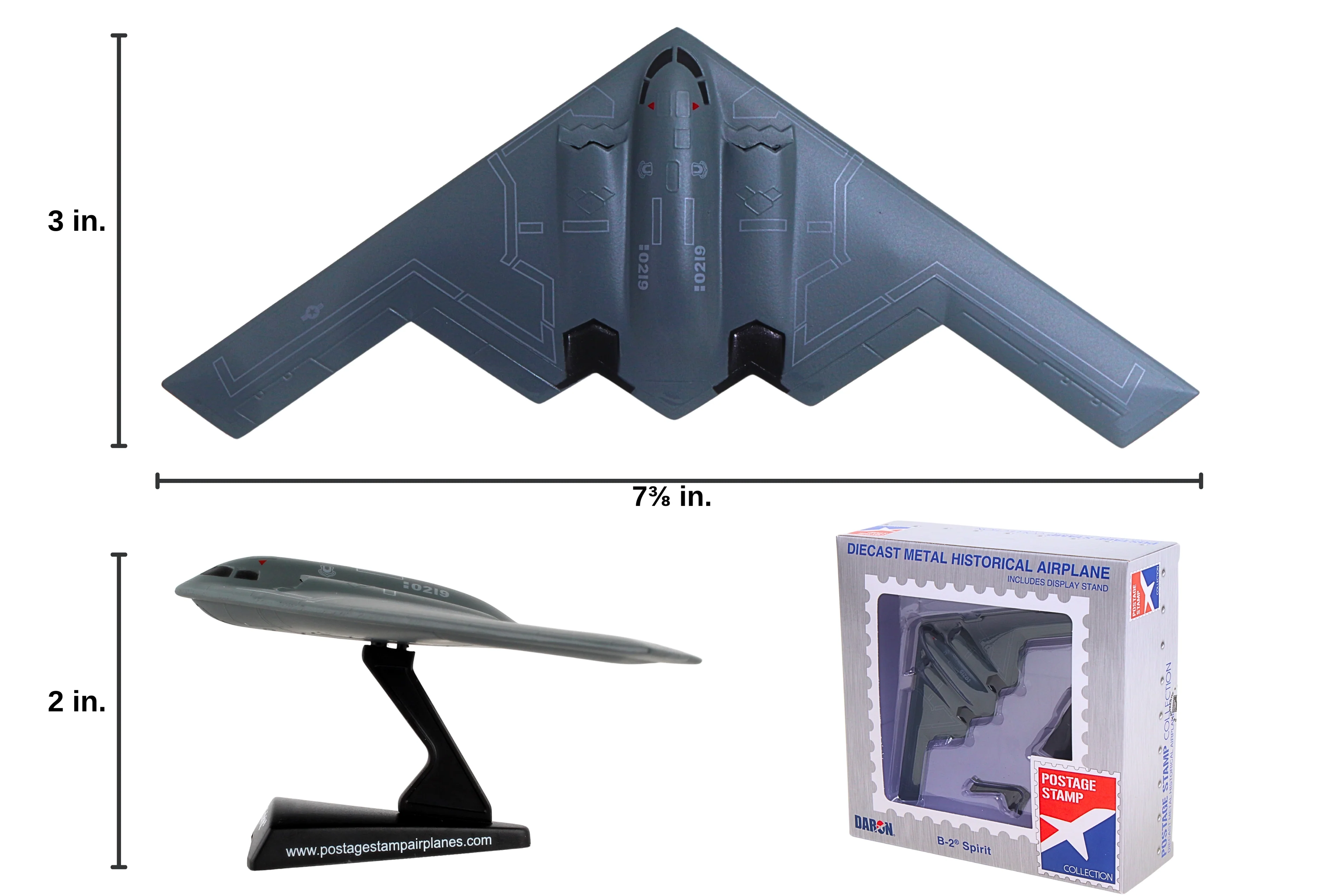 Postage Stamp B-2 USAF Spirit 1/280 Scale Replica