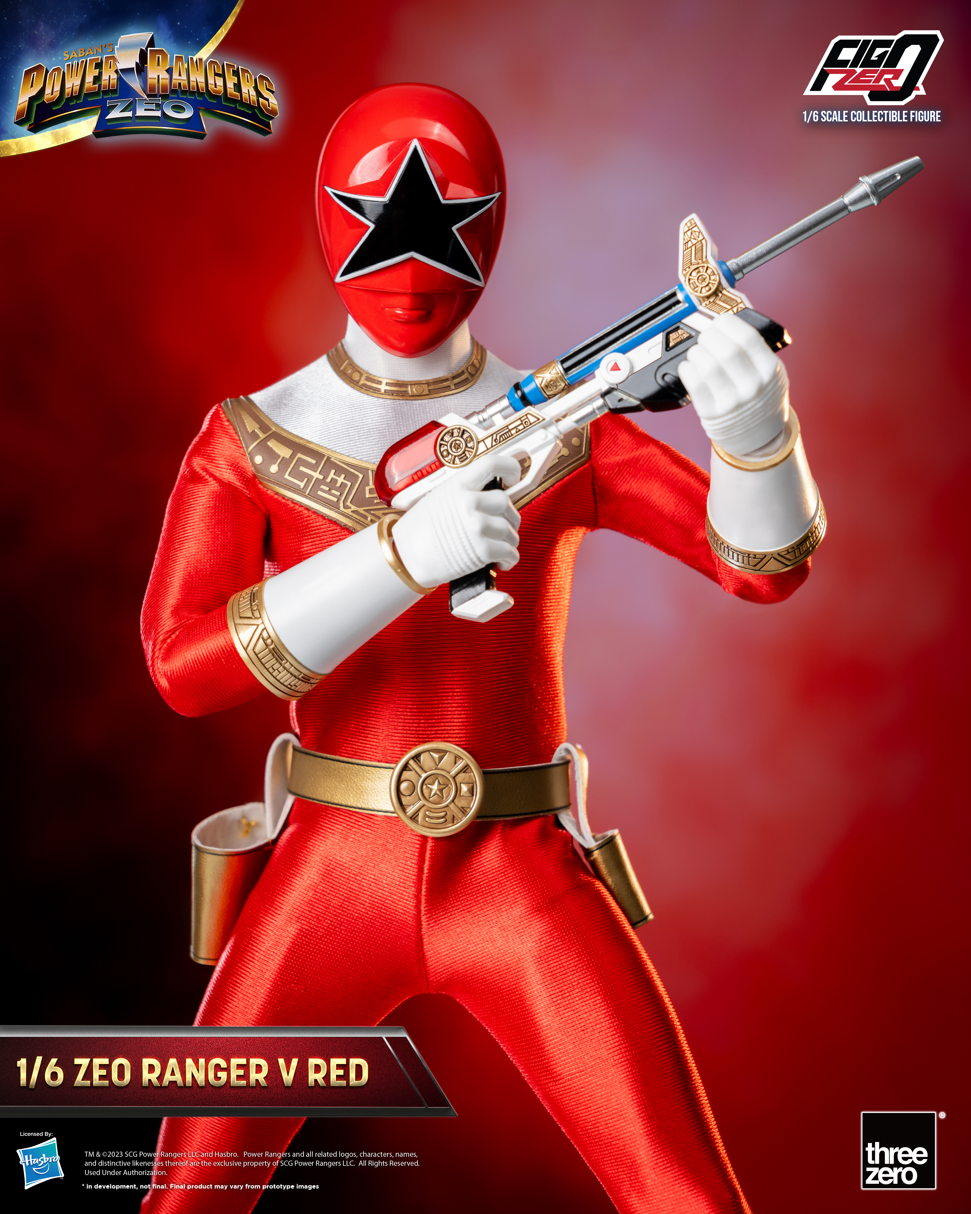 Power Rangers Zeo FigZero Zeo Ranger V Red 1/6 Scale Figure (Reissue) Gallery Image 8