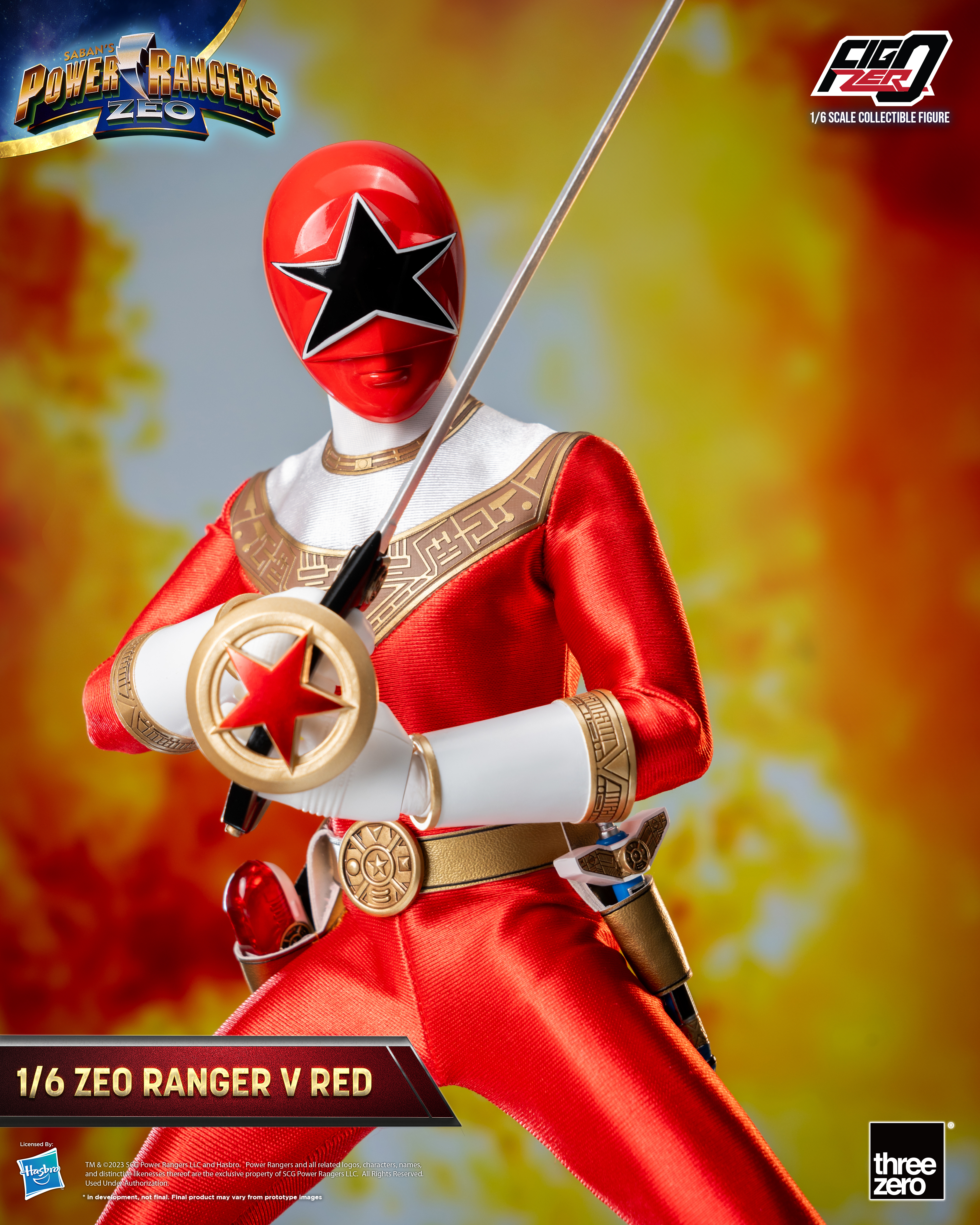 Power Rangers Zeo FigZero Zeo Ranger V Red 1/6 Scale Figure (Reissue) Gallery Image 6