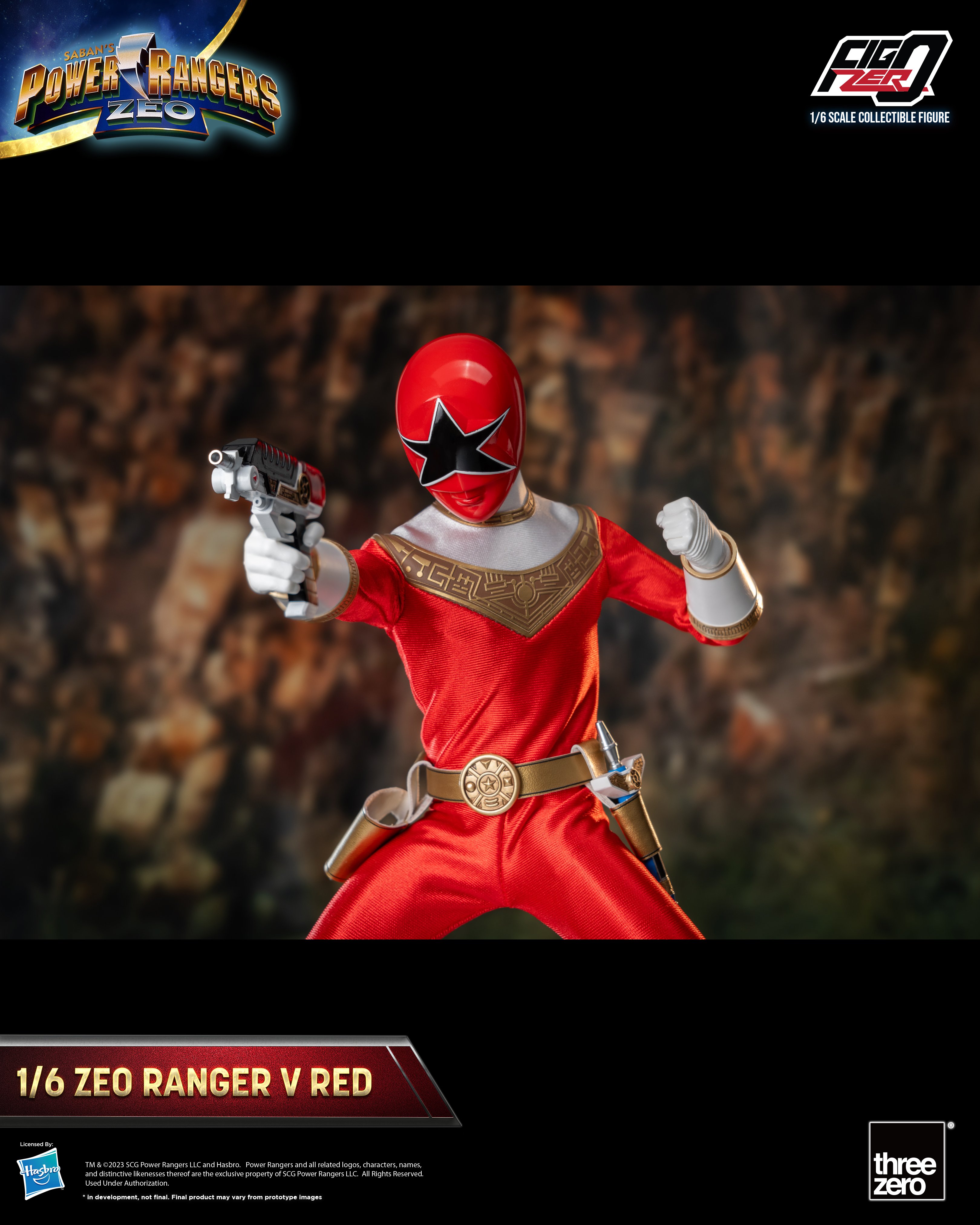 Power Rangers Zeo FigZero Zeo Ranger V Red 1/6 Scale Figure (Reissue) Gallery Image 10