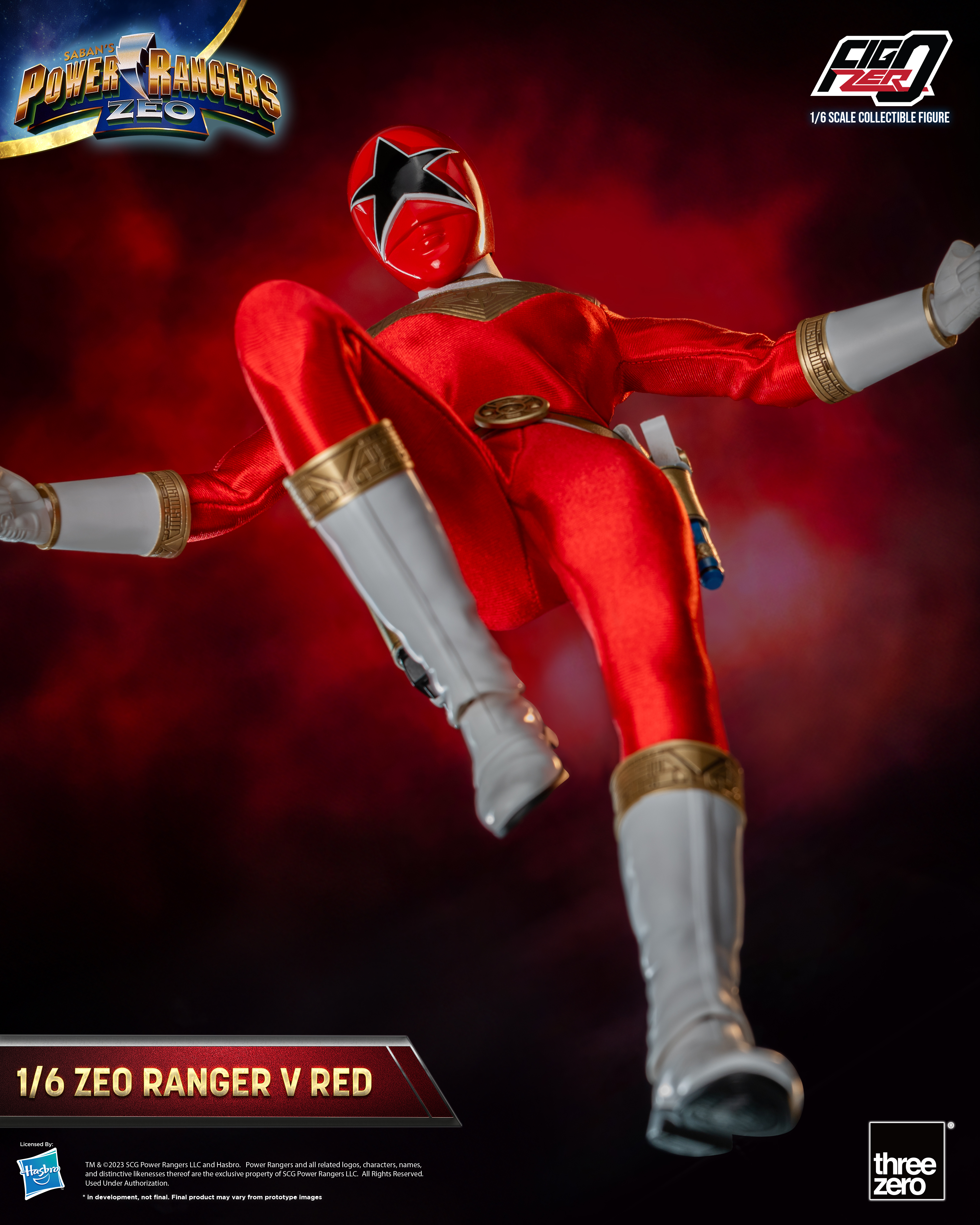 Power Rangers Zeo FigZero Zeo Ranger V Red 1/6 Scale Figure (Reissue) Gallery Image 7