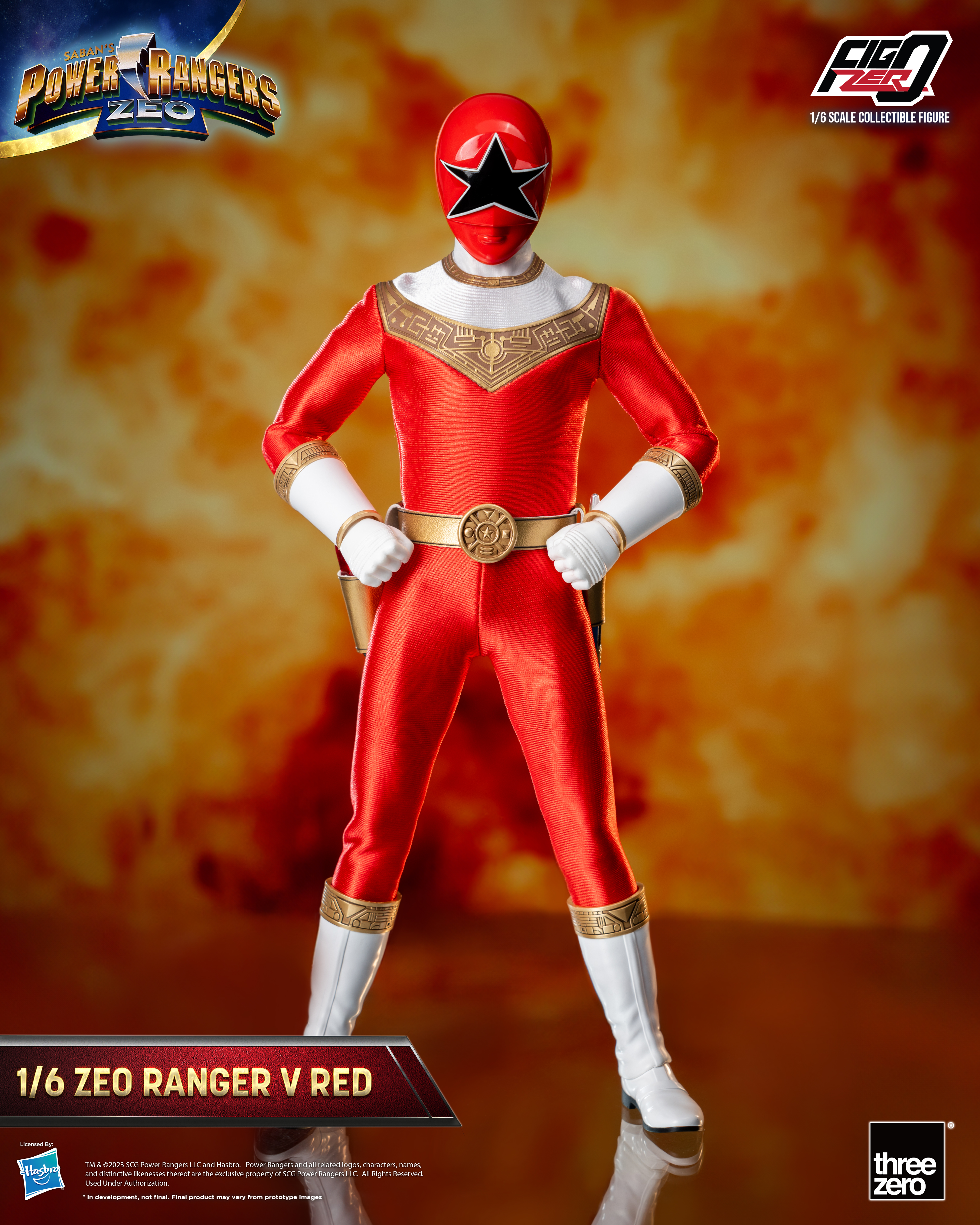Power Rangers Zeo FigZero Zeo Ranger V Red 1/6 Scale Figure (Reissue) Gallery Image 3