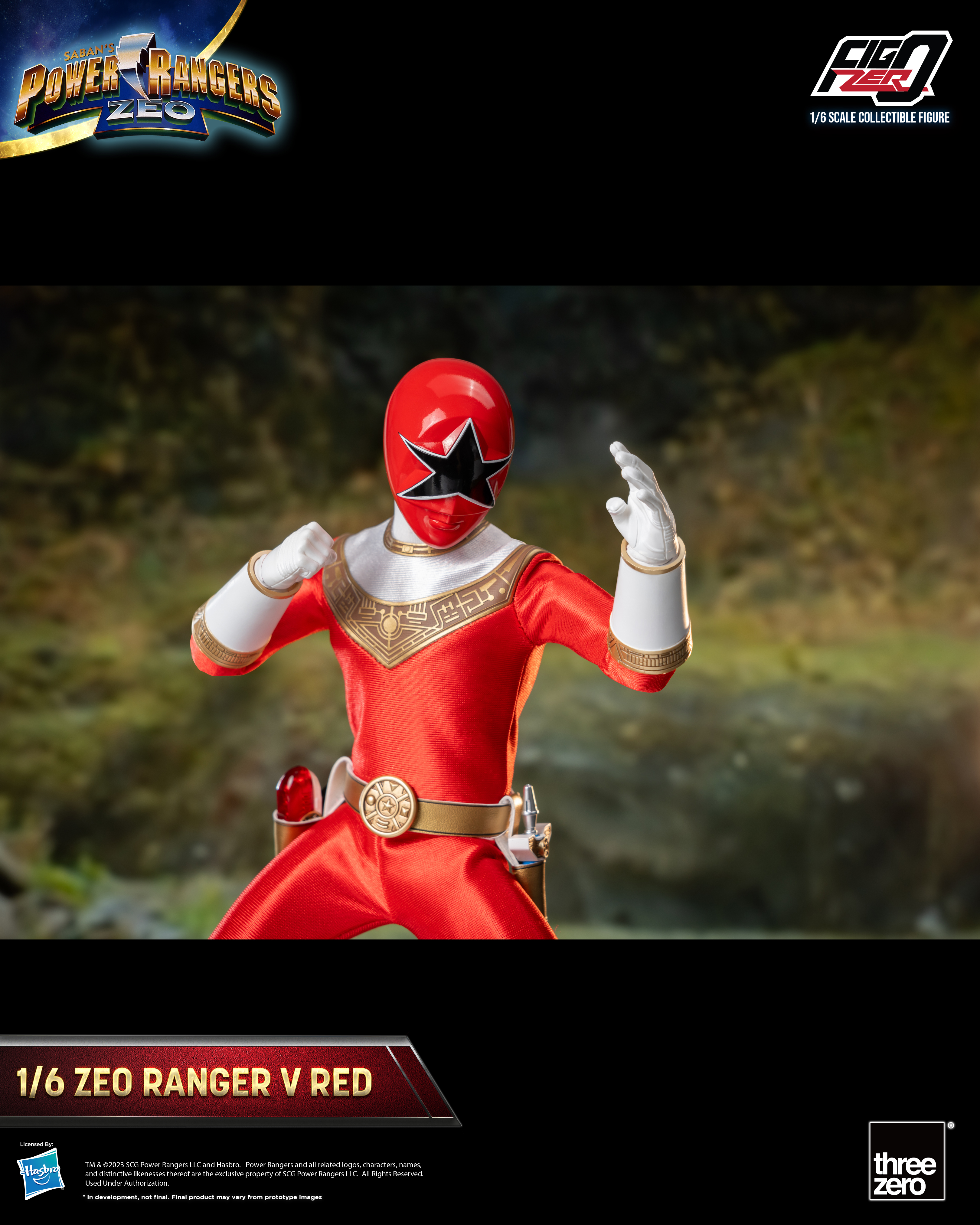Power Rangers Zeo FigZero Zeo Ranger V Red 1/6 Scale Figure (Reissue) Gallery Image 11