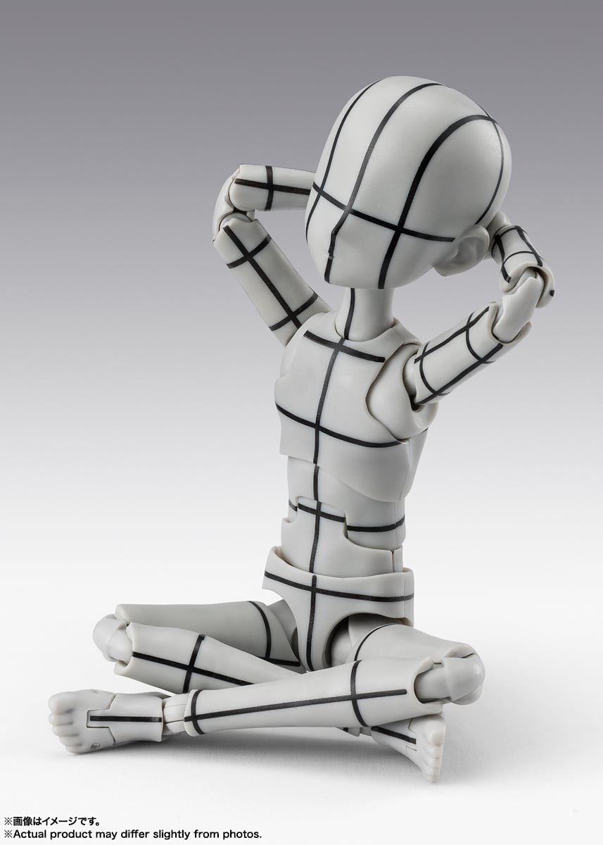 S.H.Figuarts Body-kun Ken Sugimori Edition (Wireframe Gray Color Ver.) Action Figure Gallery Image 5