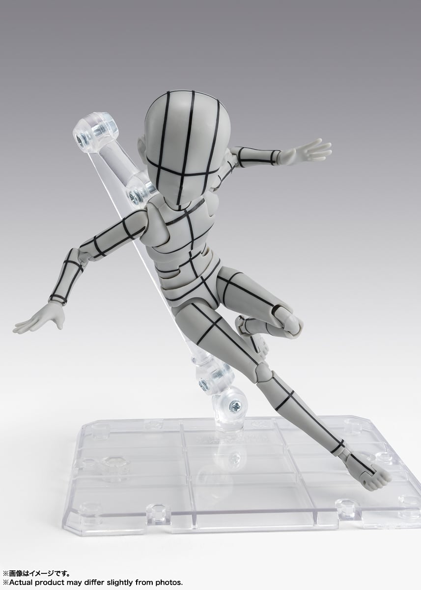 S.H.Figuarts Body-kun Ken Sugimori Edition (Wireframe Gray Color Ver.) Action Figure Gallery Image 6