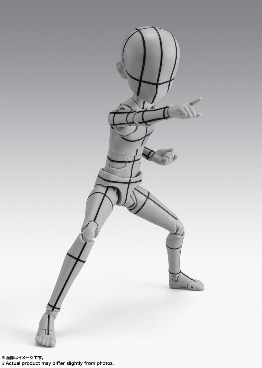 S.H.Figuarts Body-kun Ken Sugimori Edition (Wireframe Gray Color Ver.) Action Figure Gallery Image 4