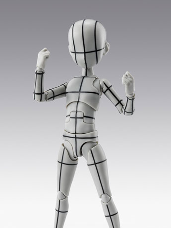 S.H.Figuarts Body-kun Ken Sugimori Edition (Wireframe Gray Color Ver.) Action Figure Gallery Image 2