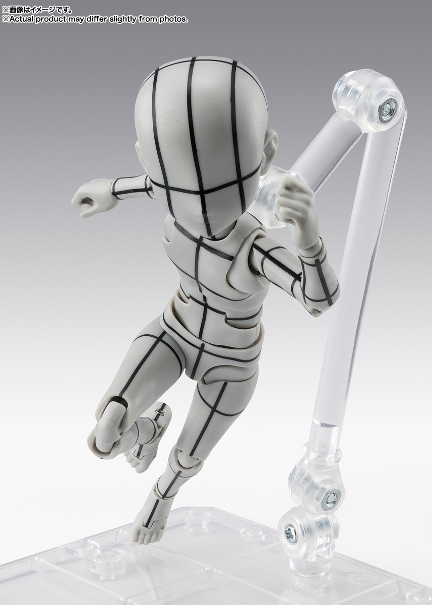 S.H.Figuarts Body-kun Ken Sugimori Edition (Wireframe Gray Color Ver.) Action Figure Gallery Image 7