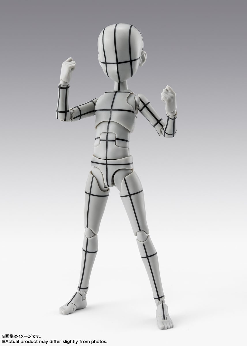 S.H.Figuarts Body-kun Ken Sugimori Edition (Wireframe Gray Color Ver.) Action Figure Gallery Image 3