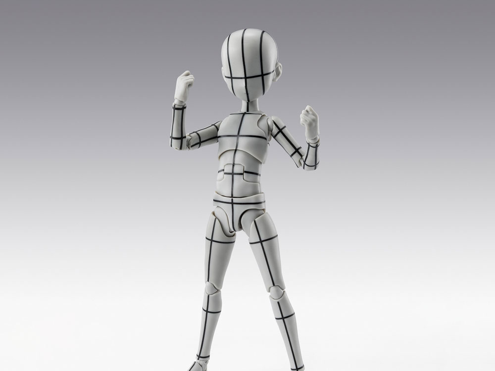 S.H.Figuarts Body-kun Ken Sugimori Edition (Wireframe Gray Color Ver.) Action Figure Gallery Image 1
