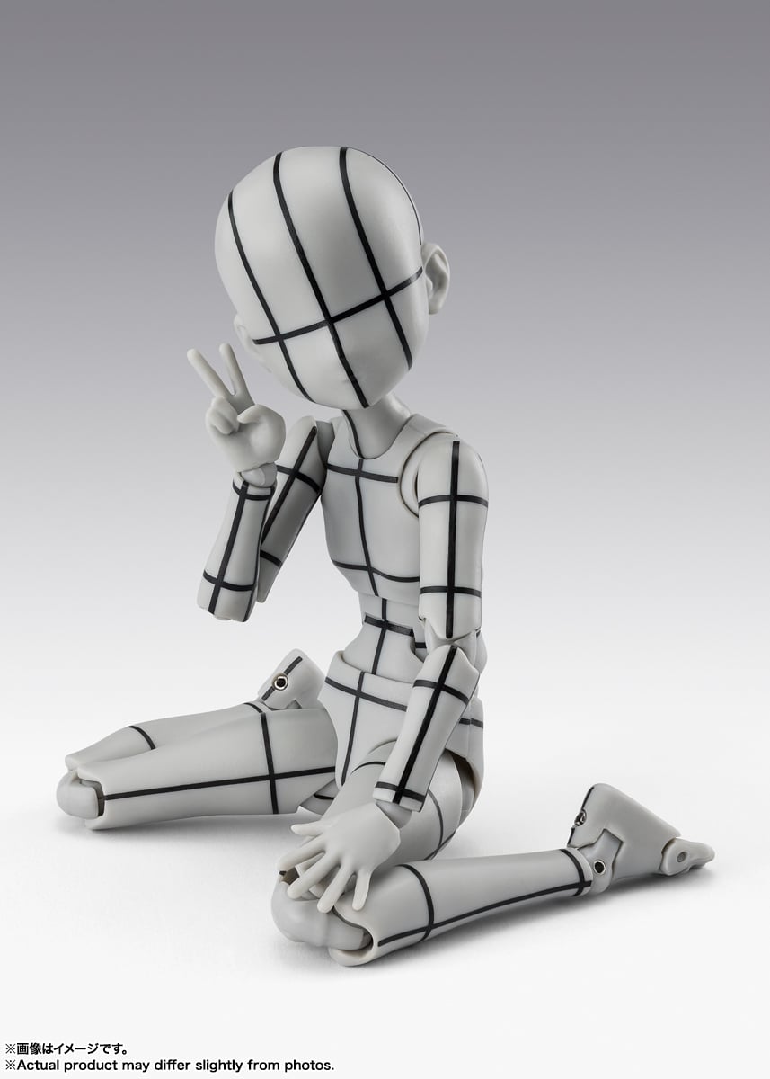 S.H.Figuarts Body-chan Ken Sugimori Edition (Wireframe Gray Color Ver.) Action Figure Gallery Image 6
