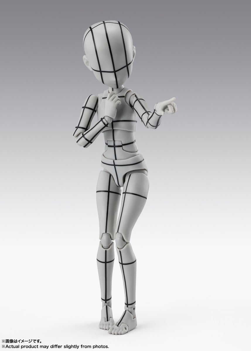 S.H.Figuarts Body-chan Ken Sugimori Edition (Wireframe Gray Color Ver.) Action Figure Gallery Image 5