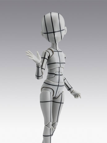 S.H.Figuarts Body-chan Ken Sugimori Edition (Wireframe Gray Color Ver.) Action Figure Gallery Image 2
