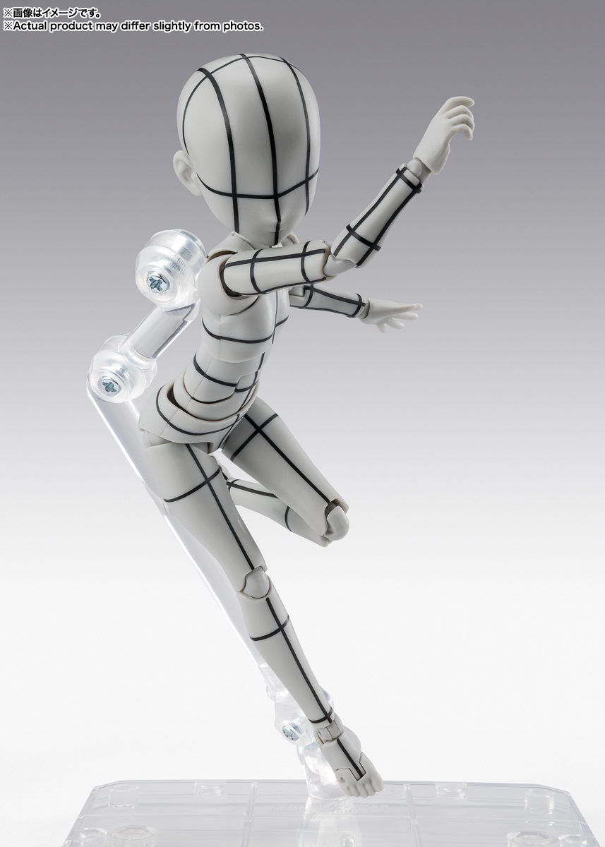 S.H.Figuarts Body-chan Ken Sugimori Edition (Wireframe Gray Color Ver.) Action Figure Gallery Image 7