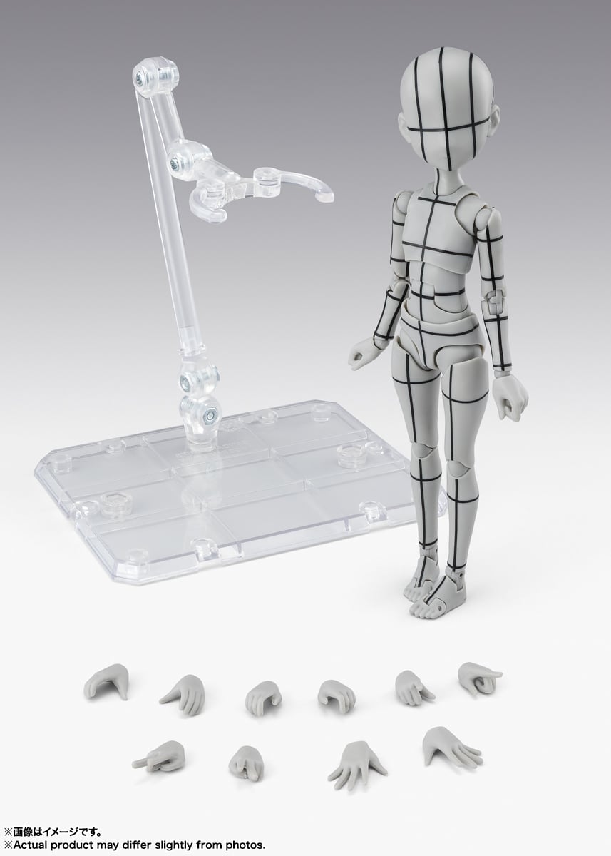 S.H.Figuarts Body-chan Ken Sugimori Edition (Wireframe Gray Color Ver.) Action Figure Gallery Image 8