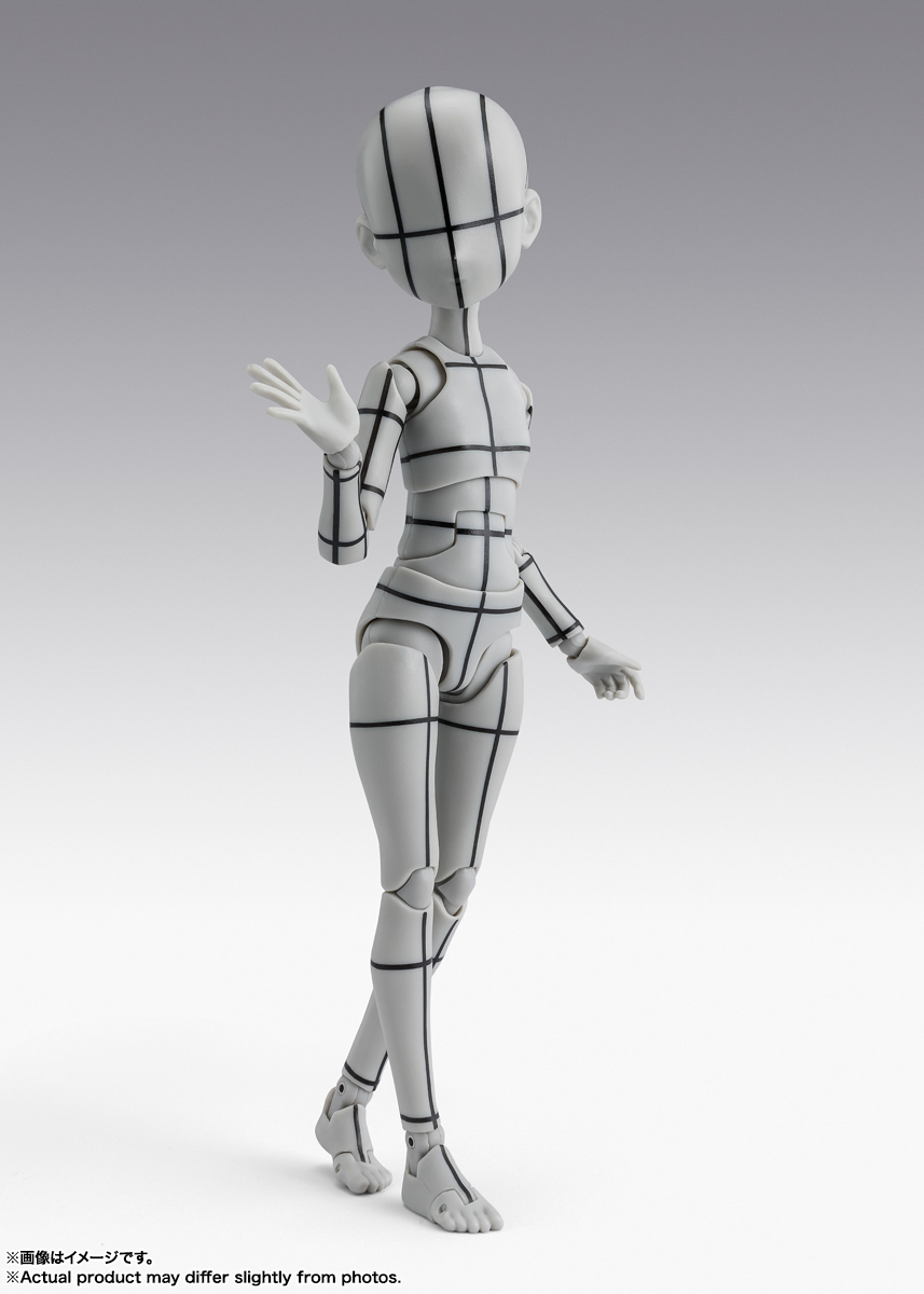 S.H.Figuarts Body-chan Ken Sugimori Edition (Wireframe Gray Color Ver.) Action Figure Gallery Image 3