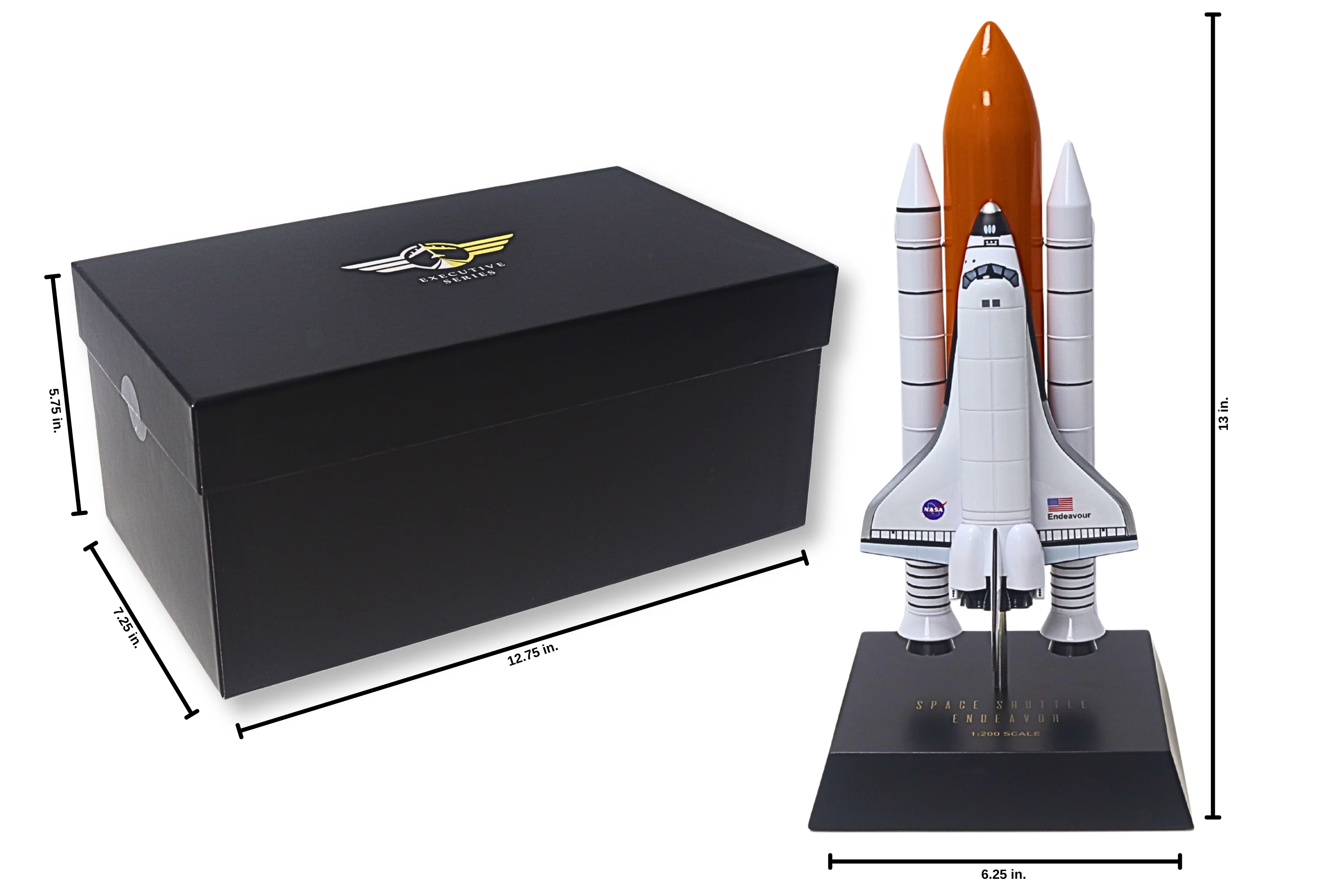 Executive Series Space Shuttle Endeavour Full Stack 1/200 Scale
