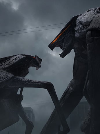 Godzilla (2014) Male & Female Muto Action Figure Set