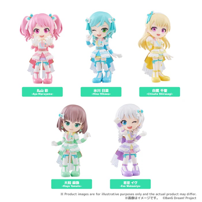 BanG Dream! PalVerse Pastel Palettes Box of 6 Figures Gallery Image 10