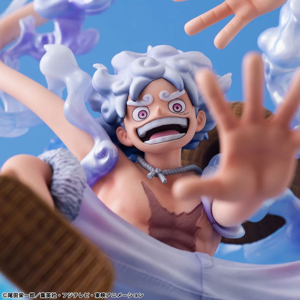 One Piece Portrait of Pirates Evolutionary History Monkey D. Luffy (Gear 5) Figure Gallery Image 18