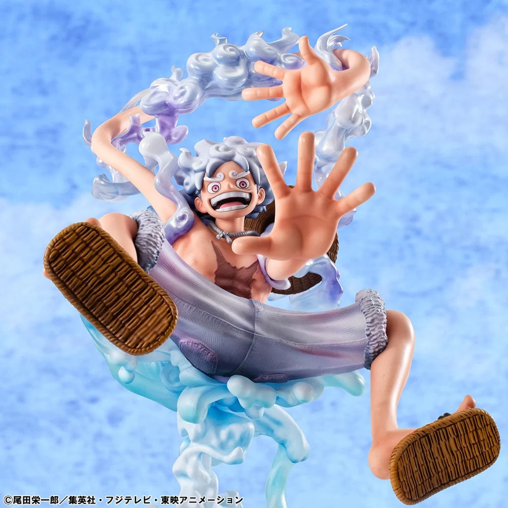 One Piece Portrait of Pirates Evolutionary History Monkey D. Luffy (Gear 5) Figure Gallery Image 13