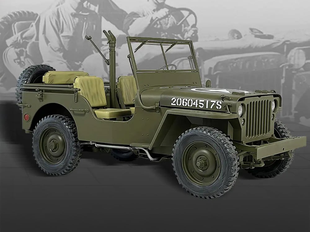 WWII U.S. Army 1/4 Ton 4x4 Truck WILLYS 1/6 Scale Vehicle