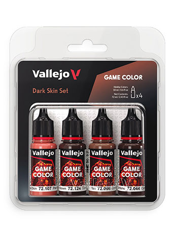 Vallejo Game Color: Dark Skin Color Paint Set Gallery Image 2
