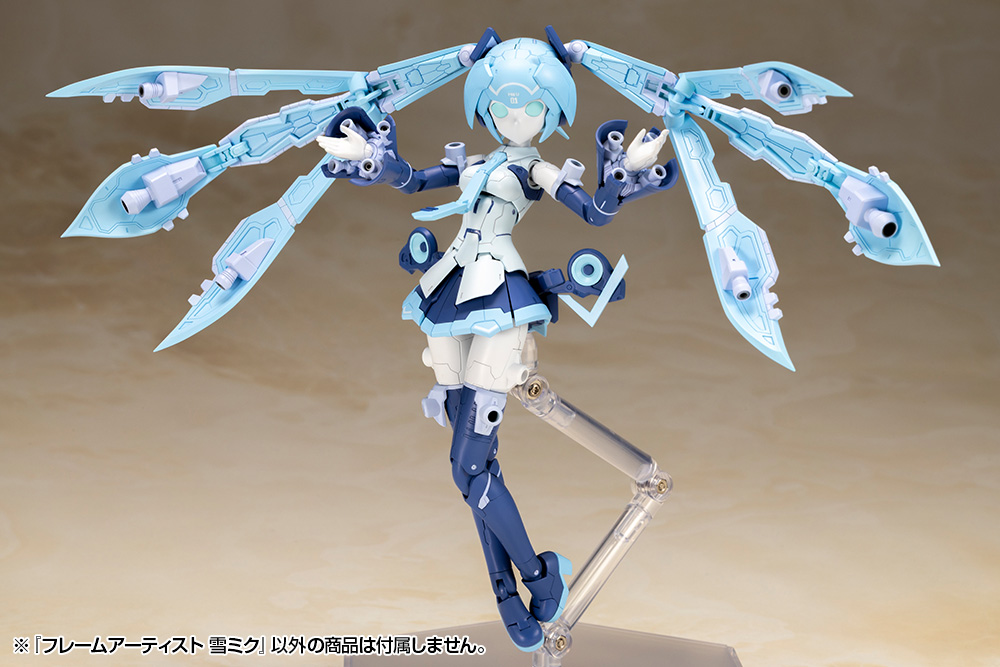 Vocaloid Frame Music Girl Frame Artist Snow Miku 1/100 Scale Model Kit Gallery Image 7