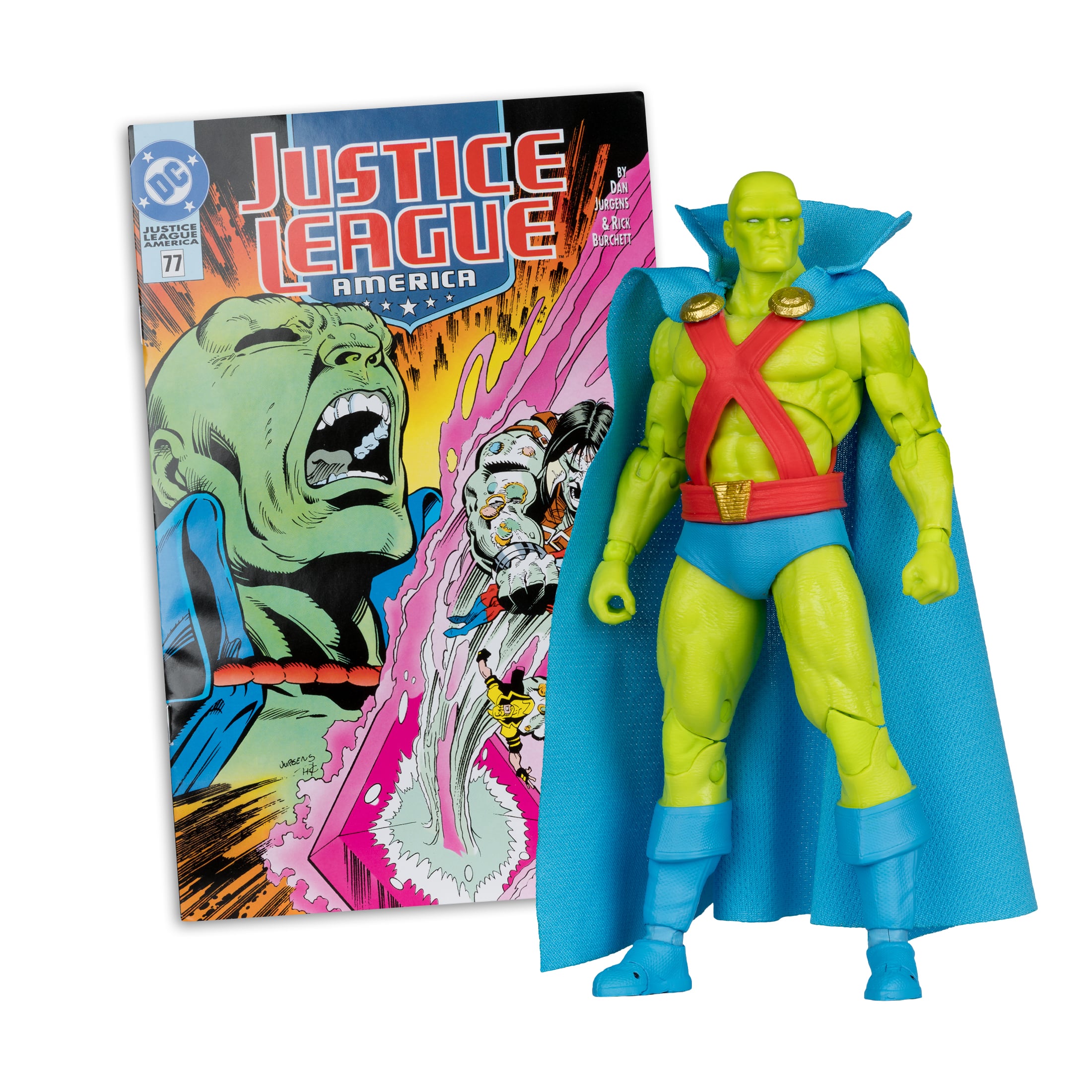 Justice League America #77 Page Punchers Martian Manhunter 7" Action Figure with Comic Gallery Image 3