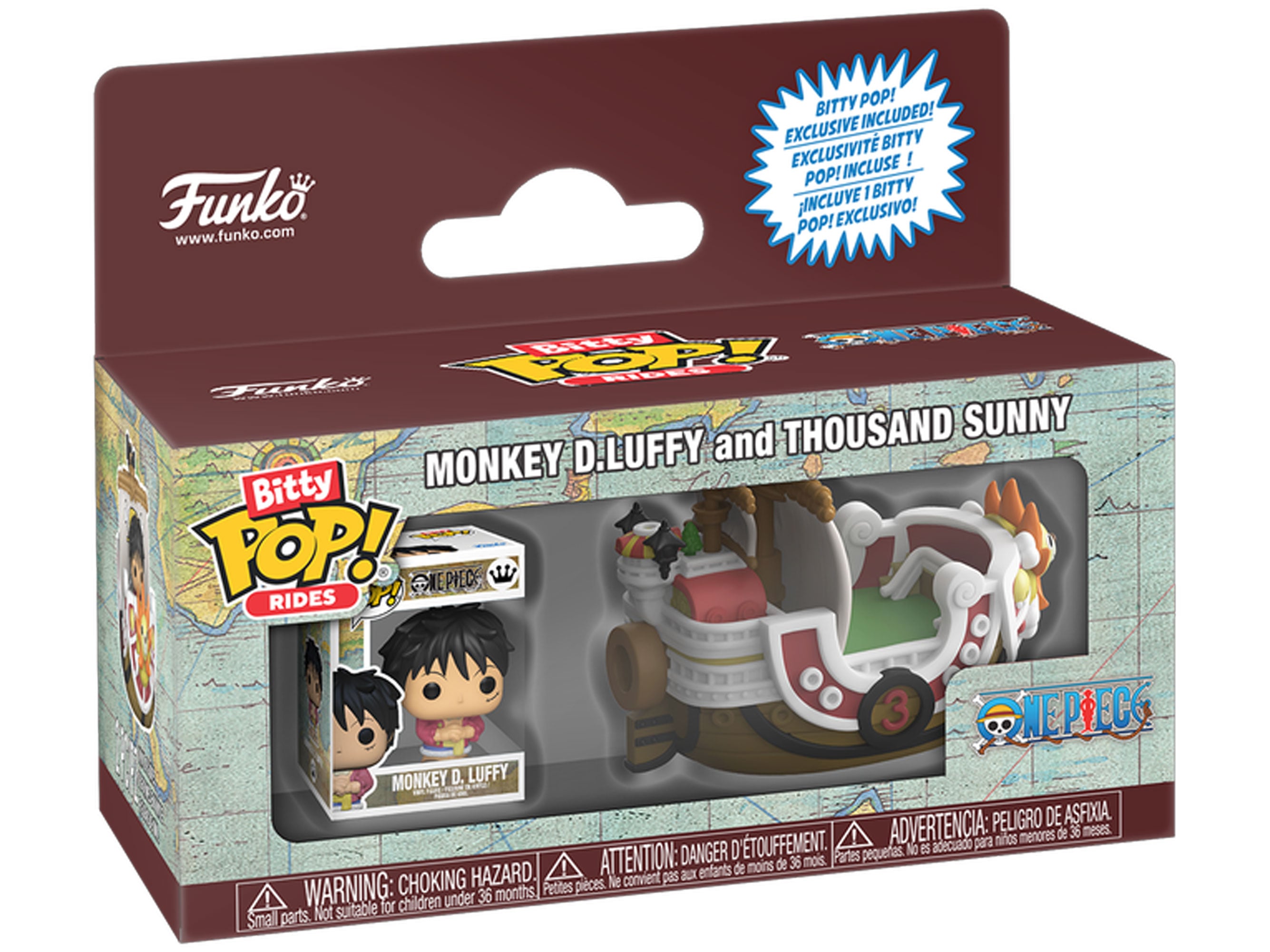 テディ POP One Piece Bitty Pop! Rides Monkey D. Luffy and Thousand Sunny