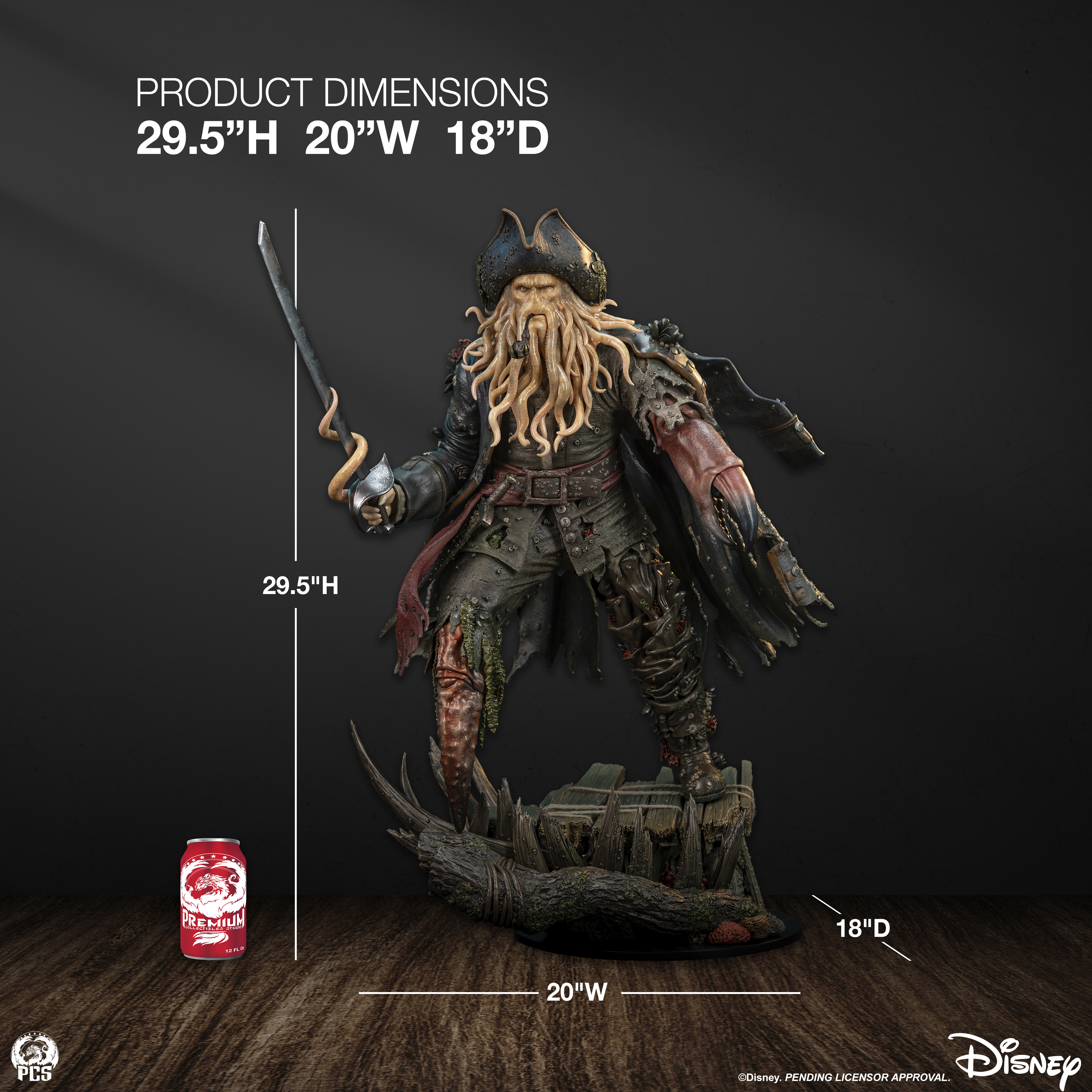Pirates of the Caribbean Davy Jones 1/3 Scale Limited Edition Statue Gallery Image 32
