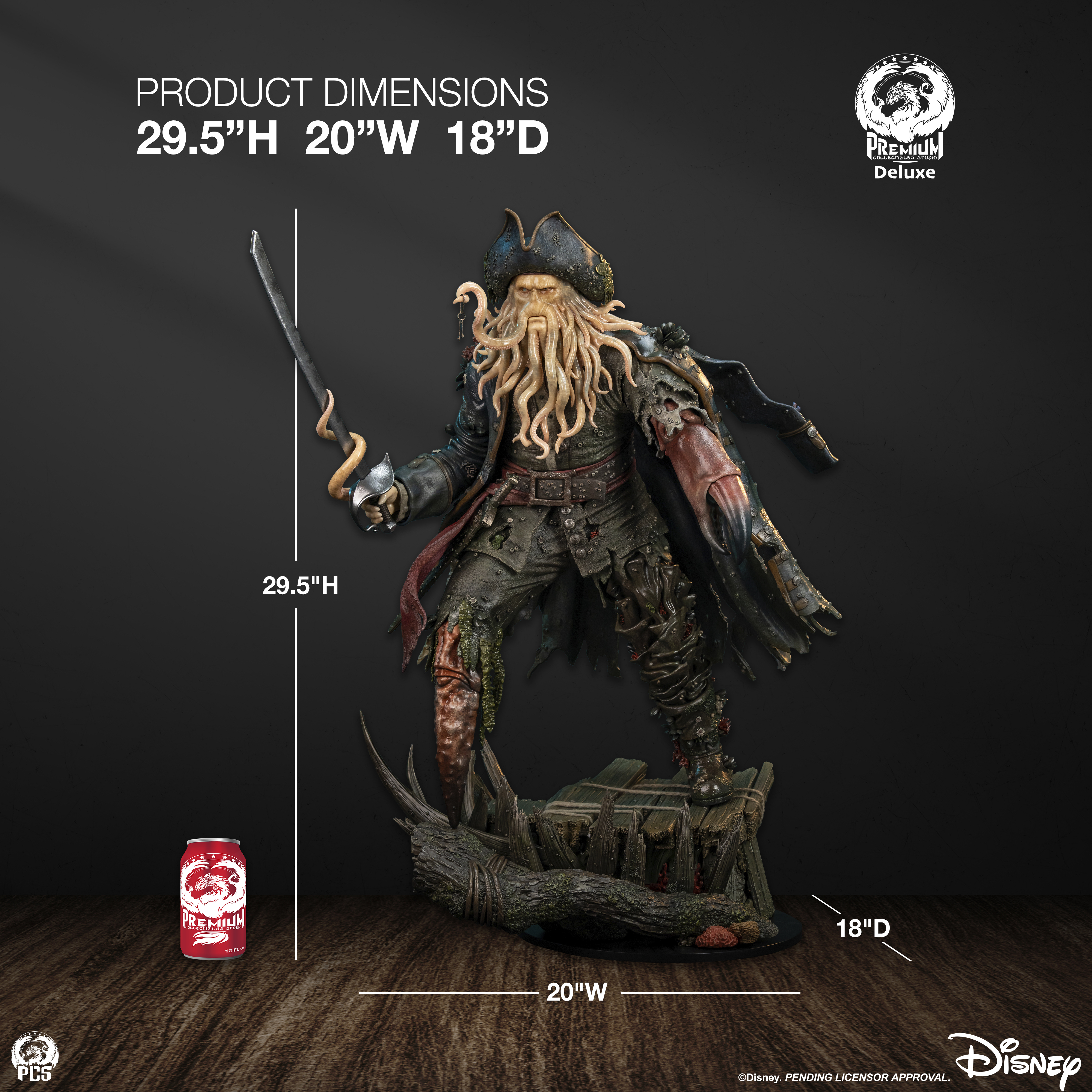 Pirates of the Caribbean Davy Jones (Deluxe Edition) 1/3 Scale