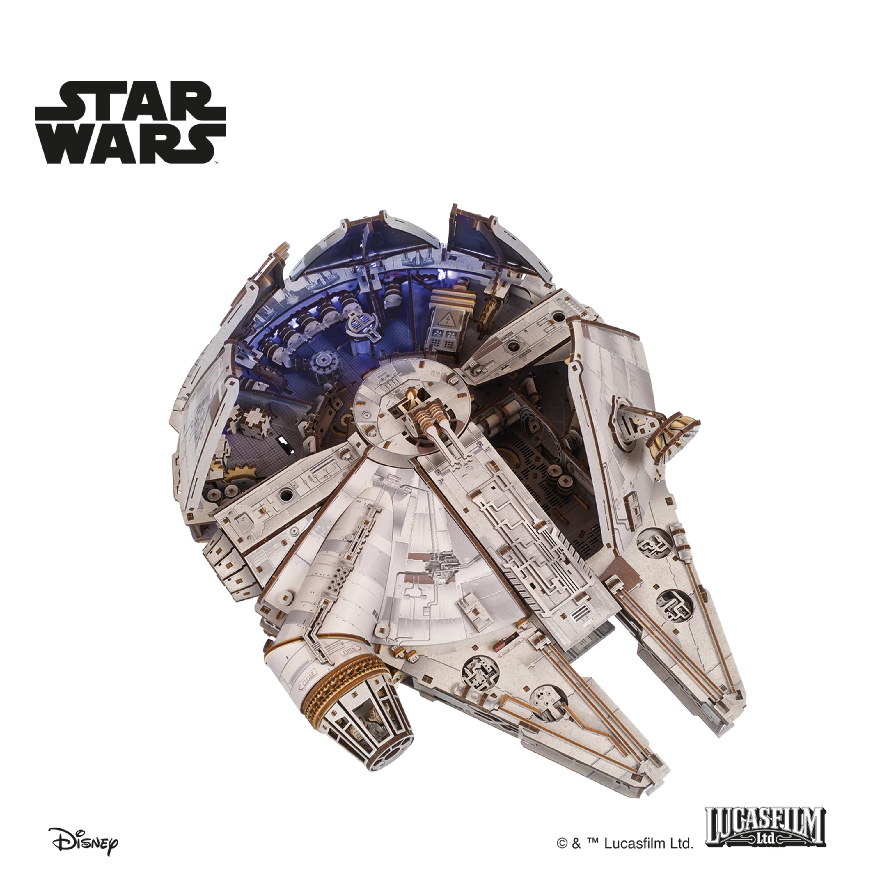 Star Wars Millennium Falcon Wooden Model Kit