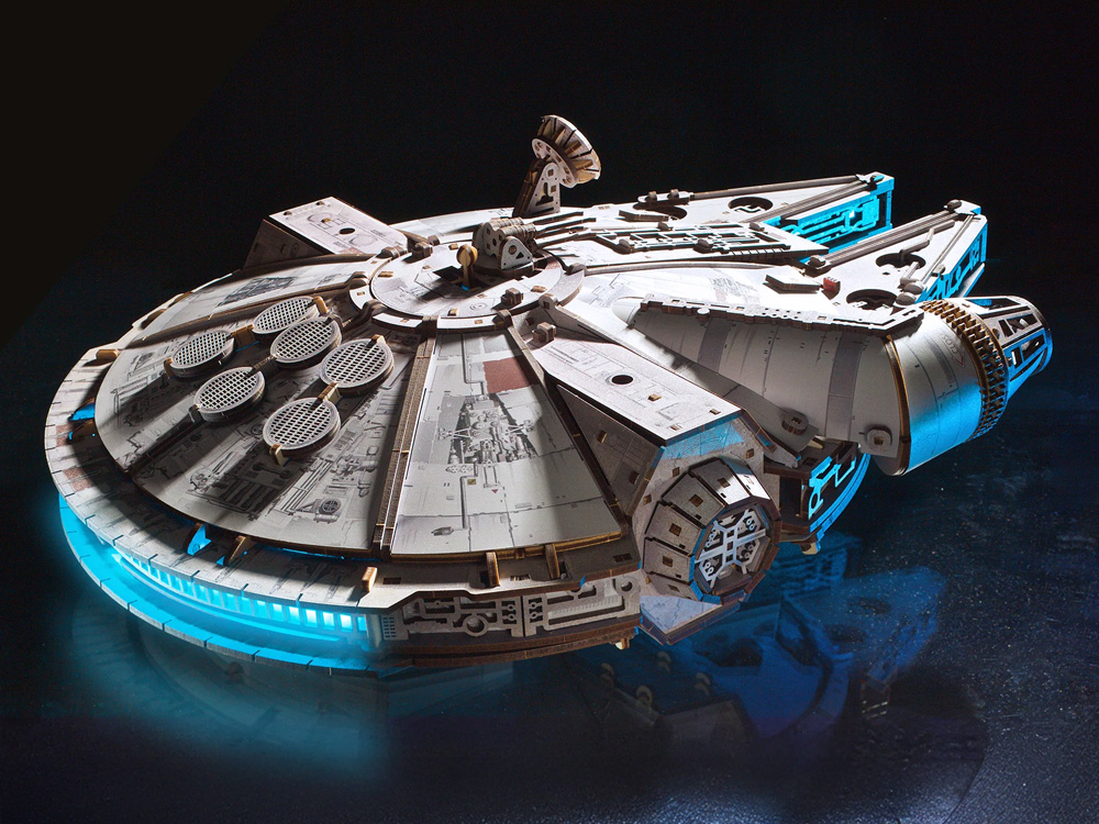 Star Wars Millennium Falcon Wooden Model Kit