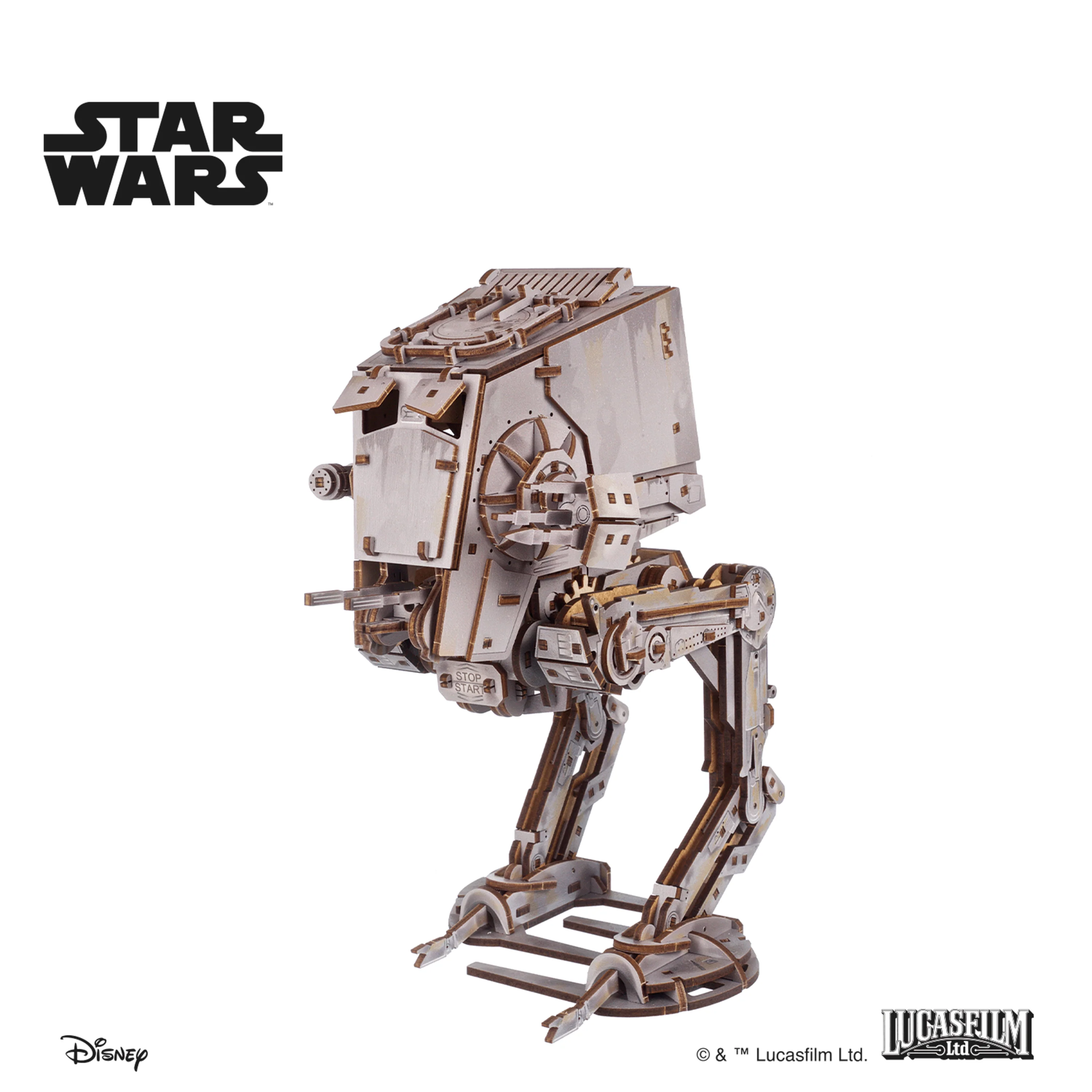 Star Wars AT-ST Walker Wooden Model Kit Gallery Image 3