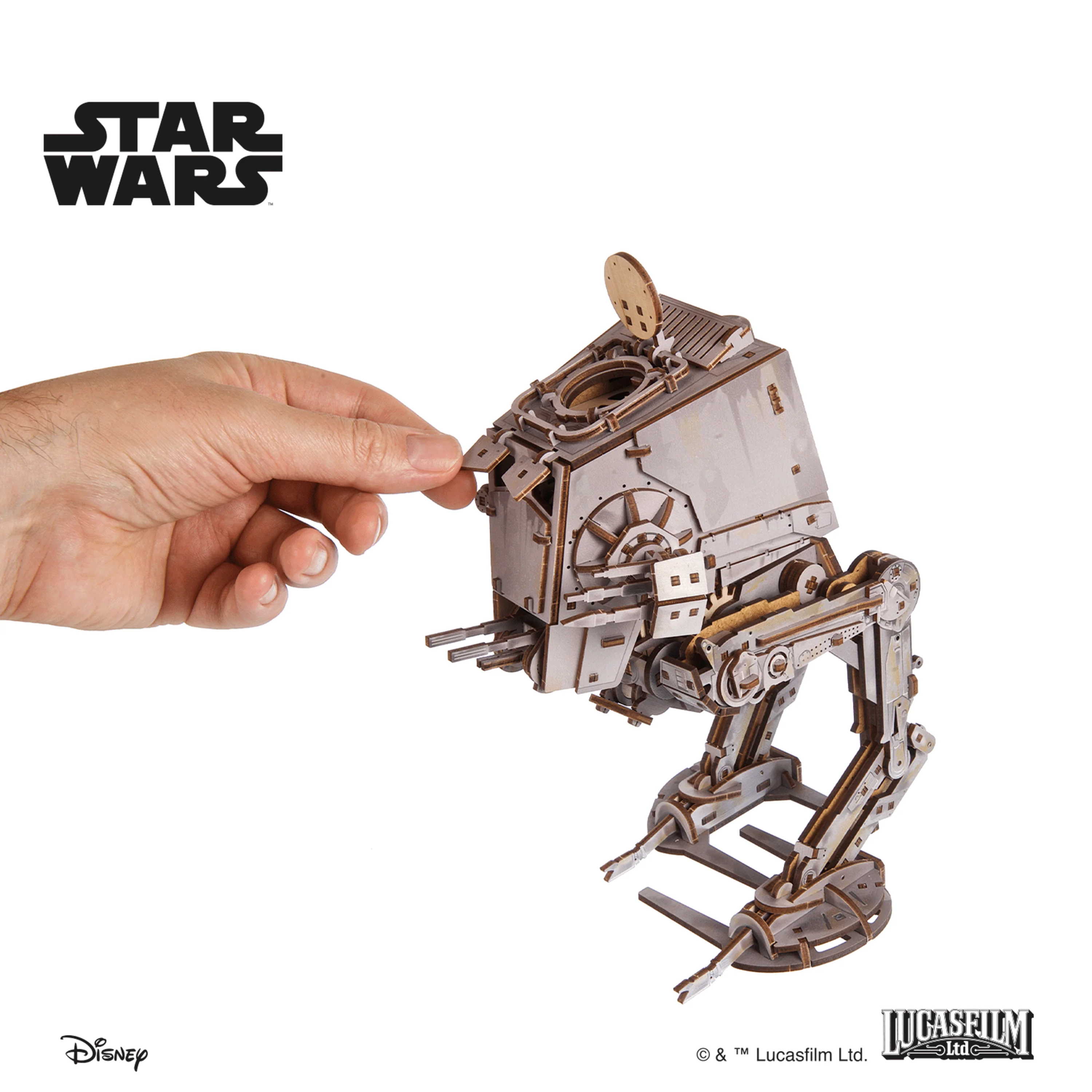 Star Wars AT-ST Walker Wooden Model Kit Gallery Image 9