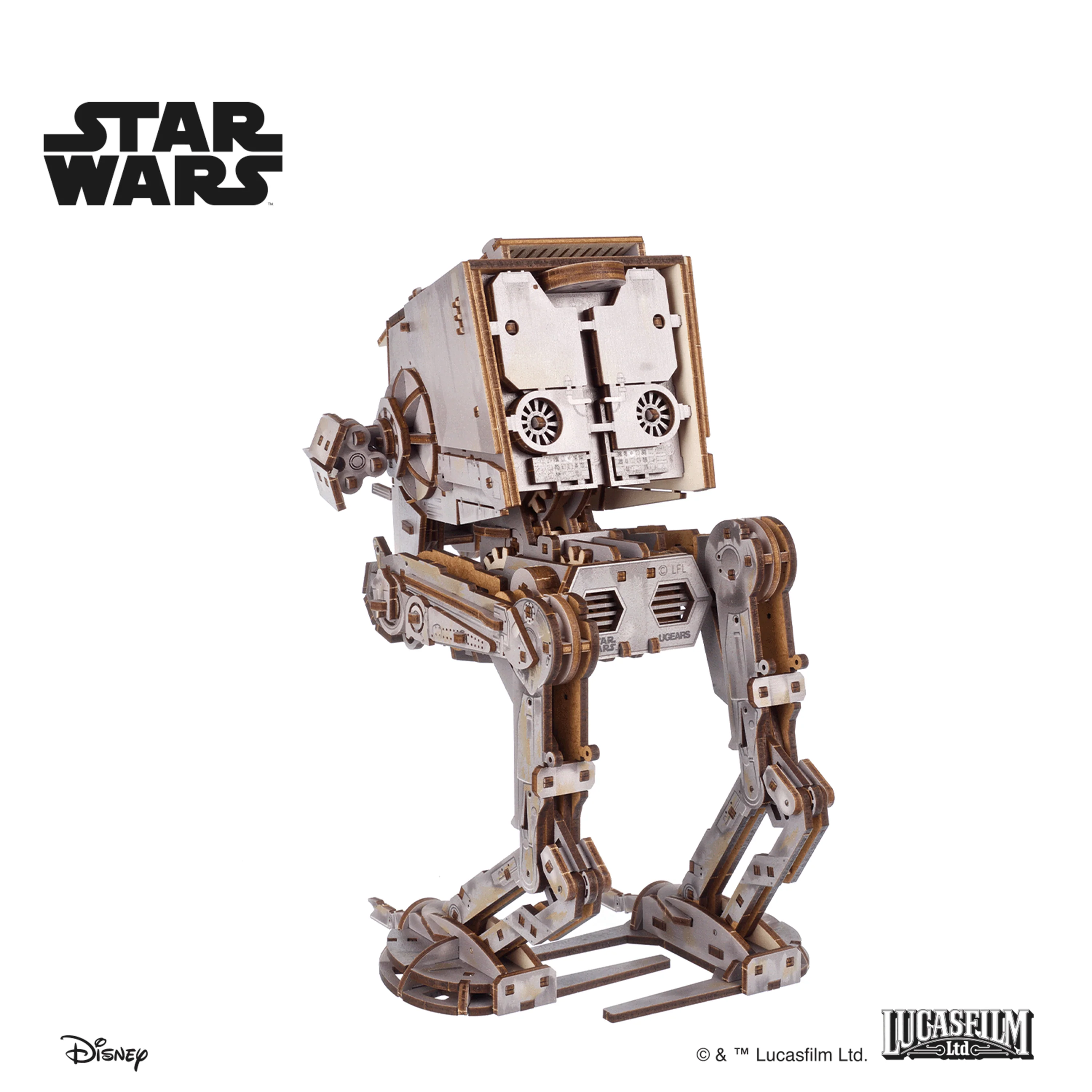 Star Wars AT-ST Walker Wooden Model Kit Gallery Image 8