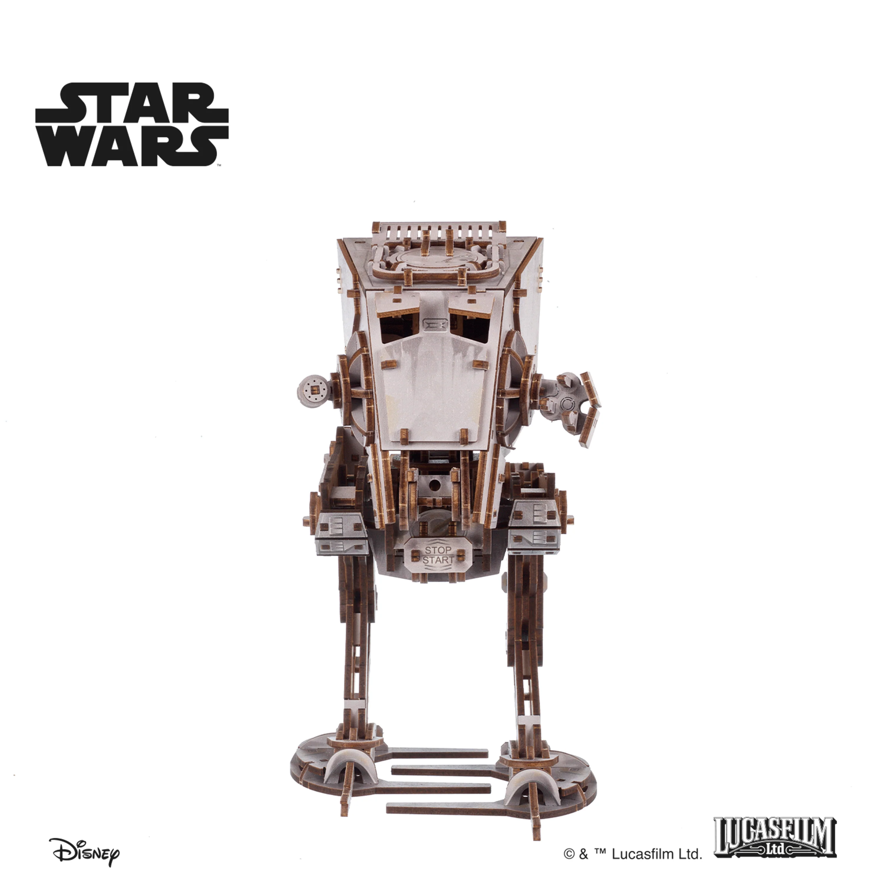 Star Wars AT-ST Walker Wooden Model Kit Gallery Image 4