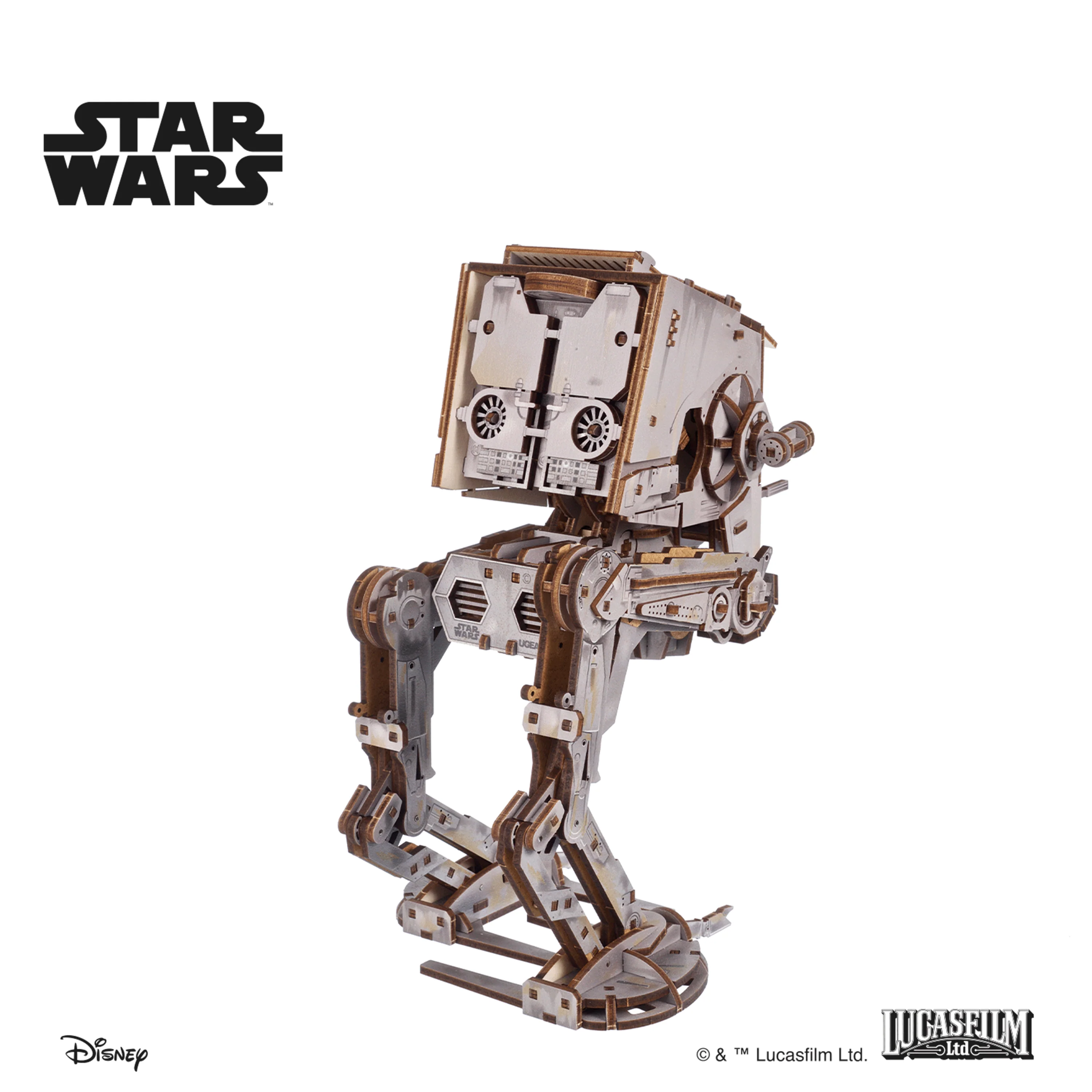 Star Wars AT-ST Walker Wooden Model Kit Gallery Image 7