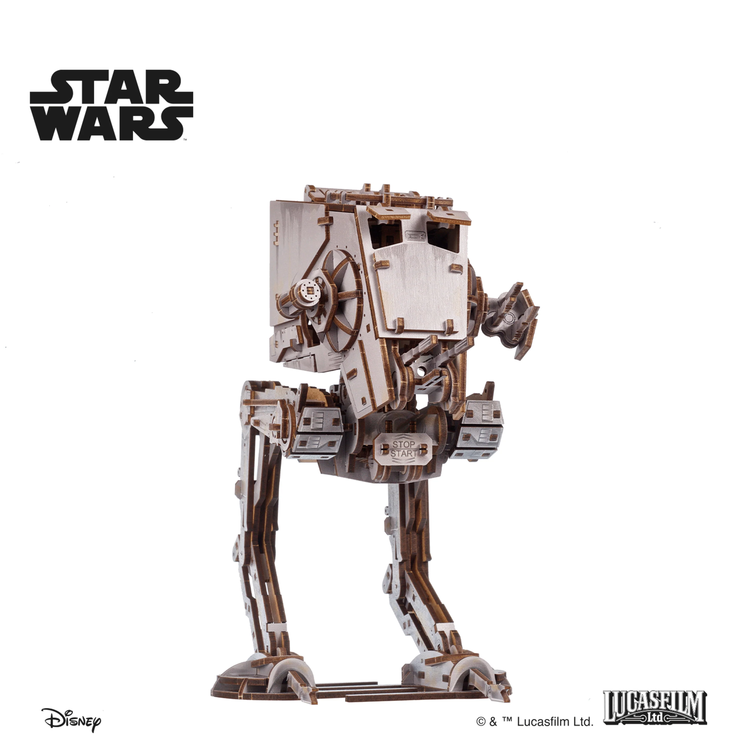 Star Wars AT-ST Walker Wooden Model Kit Gallery Image 5